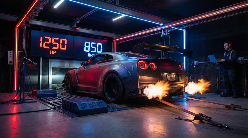 动漫之家短视频：GT-R马力测试